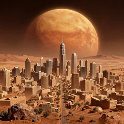 A city on Mars by Marcel Deneuve, ArtStation, detailed
