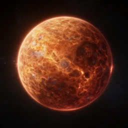 A distant solar system, matte painting, trending on artstation, 4K