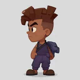 tribal afrika teenage hacker, Video game character design , asymmetrical, profile, 2d game fanart behance hd by Jesper Ejsing, by RHADS, Makoto Shinkai and Lois van baarle, ilya kuvshinov, rossdraws global illumination