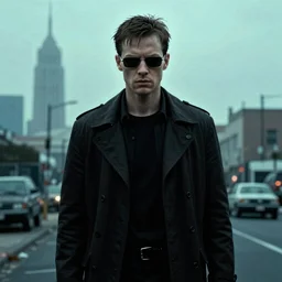 the exorcist in the style of blade runner