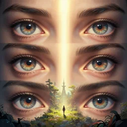 highly detailed vanishing - point of eyes, stephen bliss, unreal engine, fantasy art by greg rutkowski, loish, rhads, ferdinand knab, makoto shinkai and lois van baarle, ilya kuvshinov, rossdraws, tom bagshaw, global illumination, radiant light, detailed and intricate environment