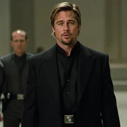 4 k film still, brad pitt as a palpatine
