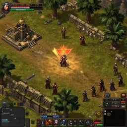 a diablo 2 & red alert 2 hybrid, isometric mixed screenshot