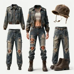 anne winters as a tattooed post wanderer wearing a scratched and partially ripped aviator outfit full of patches, character sheet, details, props, concept design, contrast, hot toys, kim jung gi, greg rutkowski, zabrocki, karlkka, jayison devadas, trending on artstation, 8 k, ultra wide angle, pincushion lens effect