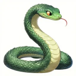 a male naga, serpent body, kentaro miura art style