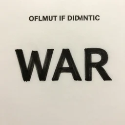 an official declaration of war written by aliens on off white paper