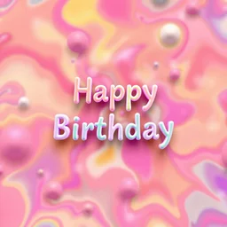 abstraction background happy birthday psychedelic 3 d visuals