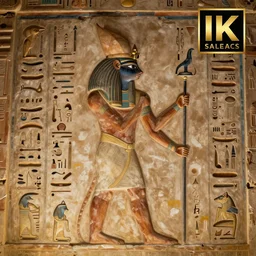 a digital painting of cat hieroglyphic carvings on a egyptian tomb wall, hyperealism, award winning, stunning, trending on art station, highly detailed, cinematic lighting, 8 k, hd