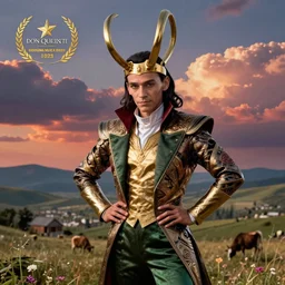 loki as don quixote, digital art by eugene de blaas and ross tran, vibrant color scheme, intricately detailed, in the style of romanticism, cinematic, artstation, greg rutkowski
