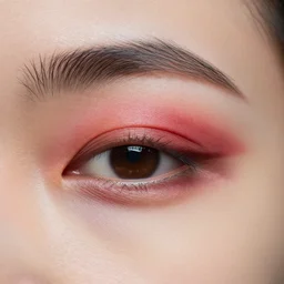 a large scar across eye