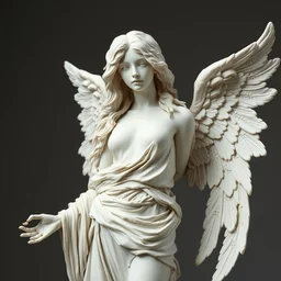 infinitely finitely detailed full - frame photograph of a full - body perfect porcelain statue, concept detailed detailed full - body porcelain xylin statue rendition. exostatic clothes. angel frail and pale.