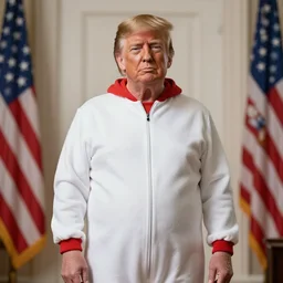 donald trump wearing a onesie highly detailed, artstation, sharp focus