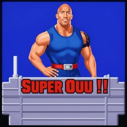 dwayne johnson in super punch - out!! for the snes, screenshot