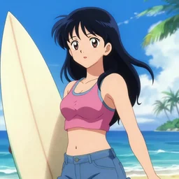 surfer girl, anime, WLOP