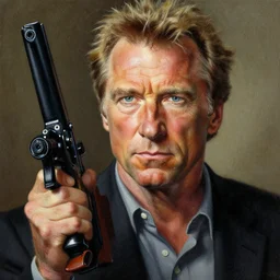 clint eastwood by bill sienkiewicz, painting, detailed, hyper-detailed