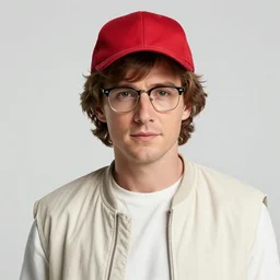 a photograph of a young luke skywalker with wayfarer glasses and red baseball cap having a barbecue, by floro dery, shoji kawamori, and greg rutkowski, artstation, concept art, high quality illustration, mtmte, cover art