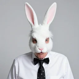 photo of bernie sanders wearing bunnypunk fashion, bunnypunk, rabbit, bunny, bunnypunk fashion