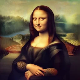 Link (Legend of Zelda Windwaker) in the style of Mona Lisa, by Leonardo DaVinci