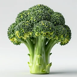 sculpture of broccoli that looks like a bodybuilder