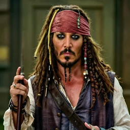 Robert de Niro as captain jack Sparrow