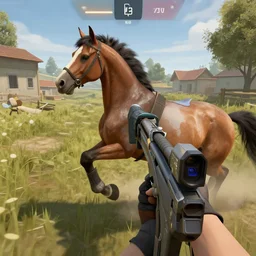 horse playing counter strike