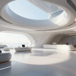 highly detailed futuristic interior, 8 k render, natural light, sharp