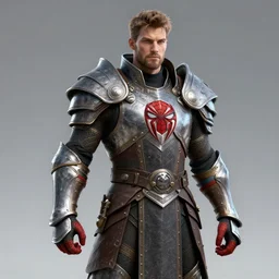 knight warrior spiderman nordic armor bethesda adam adamowicz illustration character design concept, unreal 5, daz, hyperrealistic, octane render, cosplay, rpg portrait, dynamic lighting, intricate detail, harvest fall vibrancy, cinematic volume glowing aura global illumination ray tracing hdr