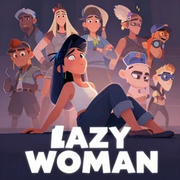 poster for a dramatic film animation called lazy woman, 8 k, hd, art by overwatch art team
