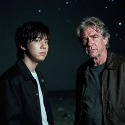 film still of jungkook and bryan cranston in cosmic horror! the musical by david cronenberg, horror sci fi, 3 5 mm film, atmospheric, ultra fine detail, film grain, photorealistic