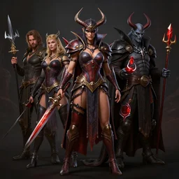 eris, discordia, mephisto, lord of deception in diablo, derek zabrocki, greg rutkowski, belsinski, octane render