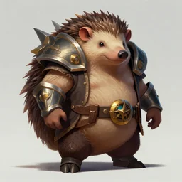 a hedgehog league of legends champion, by ross tran, digital concept art