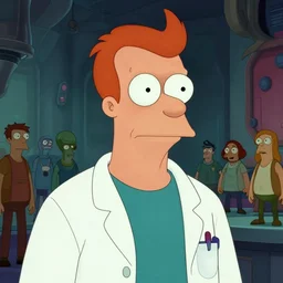 character concept art of a dystopian doctor zoidberg from futurama, key visual, realistic shaded perfect face, fine details, dystopian environment and background, by stanley artgerm lau, wlop, rossdraws, james jean, andrei riabovitchev, marc simonetti, and sakimichan, trending on artstation