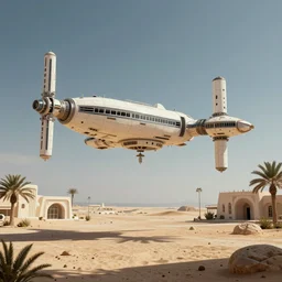 a space station, Art Deco, in socotra island, Trending artstation, octane render, cgsociety, surrealist, cinematic, shadow of the tomb rider