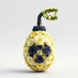 nuclear bomb made of flowers
