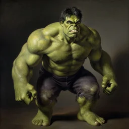 portrait of hulk by johannes vermeer