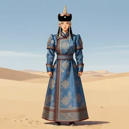 mongolian queen genepil, concept art