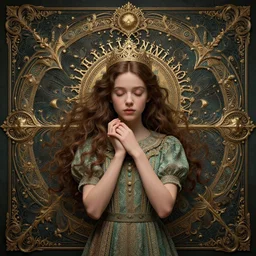 lullaby of hope happiness of a girl, moody : : wes anderson, roger dean, sophie anderson, esao andrews : : ornate, dynamic, particulate, intricate, elegant, highly detailed, centered, artstation, smooth, sharp focus, octane render, 3 d