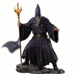 powerful wizard playing dungeons and dragons, white background, by simon kennedy, studio muti