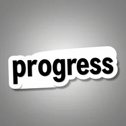 clip art, the word'progress'