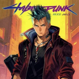 hard cyberpunk punk. epic high fantasy character art. classic 1 9 8 0 cover art by derek riggs and rutkowski. cozy portrait at r / characterdrawing
