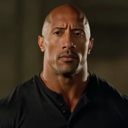 Film still close-up shot of Dwayne Johnson as Jack from the movie The Shining. Photographic, photography