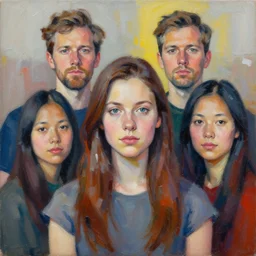 portrait of a girl by ryan hewett, olaf hajek, alex beck, zeen chin, dan mccaw abstract, a level art, palette knife painting, hyper detailed, artstation