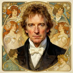 portrait of alan rickman, intricate, elegant, highly detailed, my rendition, digital painting, artstation, concept art, smooth, sharp focus, illustration, art by artgerm and greg rutkowski and alphonse mucha and uang guangjian and gil elvgren and sachin teng, symmetry!!