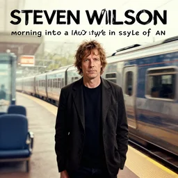 steven wilson morning into a train in style of an animorphs cover. - w 6 4 0