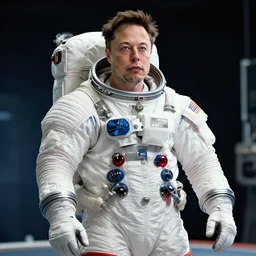 Dreamt in 19.44s for  Elon Musk in an Apollo suit