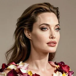 angelina jolie made of petals