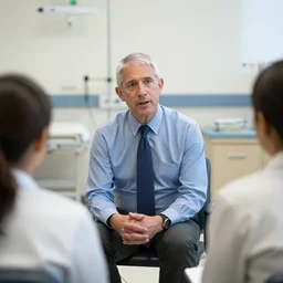 anthony fauci at a group therapy session at a psych ward