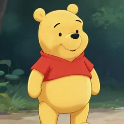 xi jinping as winnie the pooh in the style of badiucao