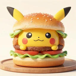 pokemon themed burger