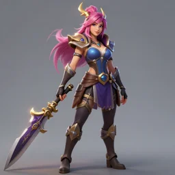 character sheet of beautiful KDA More Miss Fortune (wild rift). 3d render, octane render, realistic, highly detailed, trending on artstation, 4k, trending on artstation, pixar, cgsociety, unreal engine 5, redshift render, trending on artstation, blender, behance, cg